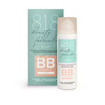 818 Beauty Formula Estiqe BB-крем матирующий себорегулирующий для жирной чувствительной кожи флакон, 50 мл