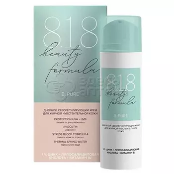 818 beauty formula estiqe Крем дневной д/жирн/чувствит. кожи, 50 мл
