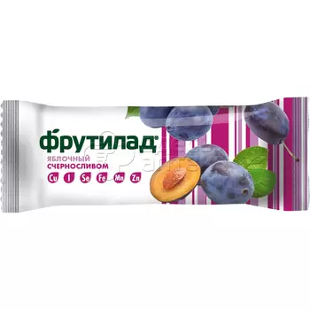 Батончик фруктовый неглазированный с черносливом 30г