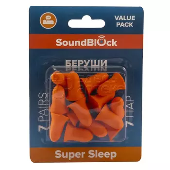 Беруши Soundblock Value Pack пенные, 7 пар