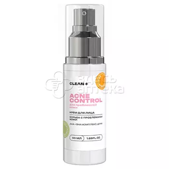 CLEANPLUS Крем для лица Acne Control, 50мл