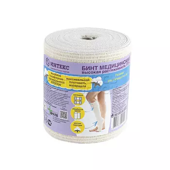Интекс Бинт эластичный высокой растяжимости10см х 3м