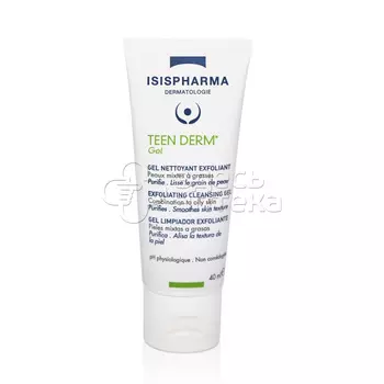 Исис Фарма TEEN DERM Gel Гель для умывания для проблемной кожи очищ. отшелуш, 40мл