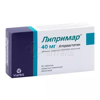 Липримар табл. 40мг N30