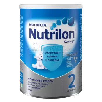 Молочная смесь Nutrilon Комфорт 2 с 6 мес., 800г