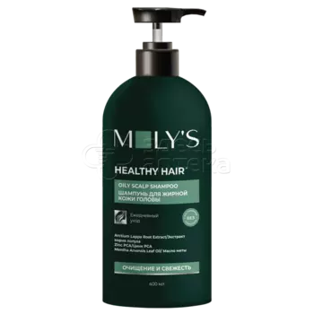 MOLY'S Шампунь для жирной кожи головы 400мл