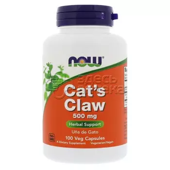 Now Cat's Claw Кошачий коготь, 100 капсул