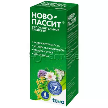 Ново-Пассит раствор для приема внутрь флакон, 200 мл