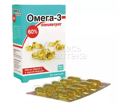 Омега-3 RealCaps 1000 мг капсулы, 30 шт