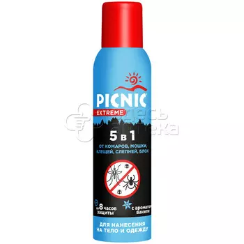 Пикник Экстрим аэрозоль от клещей и комаров 5в1 флакон, 150 мл