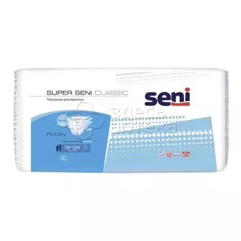 Подгузники для взрослых Super Seni Classic L 30 шт