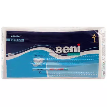 Подгузники для взрослых Супер Сени L(100 - 150 см), 30 шт