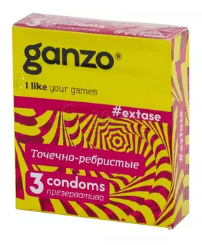 Презервативы Ganzo Extase, 3 шт