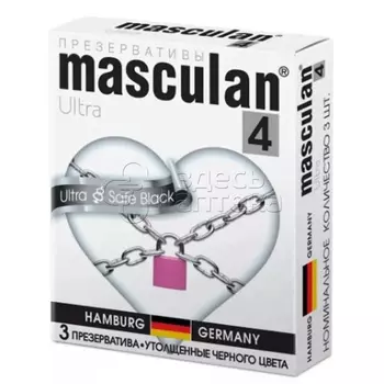 Презервативы Masculan Ultra Safe Black 3 шт