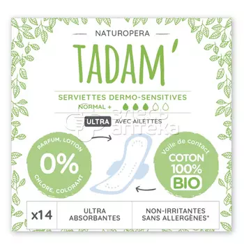 Прокладки гигиенические TADAM Towels Dermo-Sensitive Ultra Normal, 14 шт
