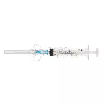 Шприц Pascal 3-х компонентный 3 мл с иглой 23G (0,6х30 мм) Паскаль Медикал, 1 шт