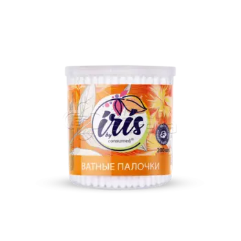 Ватные палочки Iris Consumed цилиндр, 200 шт