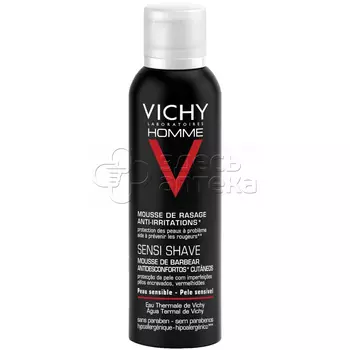 Виши Хомм Пена для бритья против раздражения кожи, 200 мл