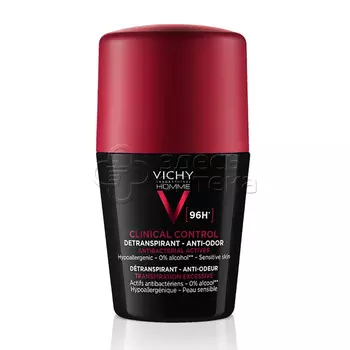 Виши Homme Дезодорантант-антиперсперант CLINICAL CONTROL 96Ч, 50 мл