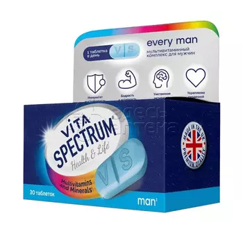 Витаспектрум Мультивитаминный комплекс для мужчин 30 таблеток