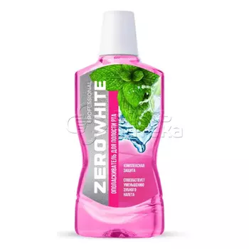 Зеро Вайт Профешнл Ополаскиватель рта Комплексная защита, 370 мл