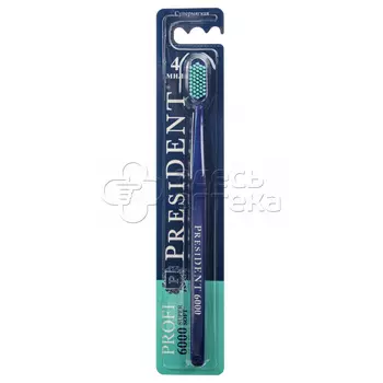 Зубная щётка PRESIDENT PROFI Super soft 6000, супермягкая