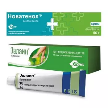 1X Новатенол крем для наружного применения 5% 50г + 1X Залаин крем 2% 20г