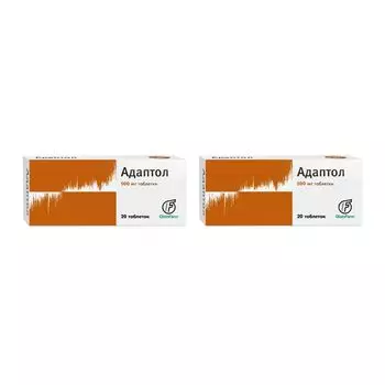 2Х Адаптол таблетки 500мг 20шт
