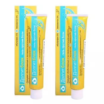 2Х Долгитблок гель для наружного применения 5%+3% 50г