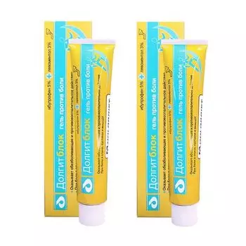 2Х Долгитблок гель для наружного применения 5%+3% 150г