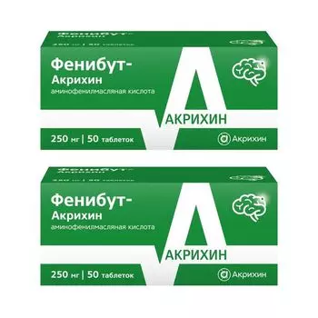 2Х Фенибут-Акрихин таблетки 250мг 50шт