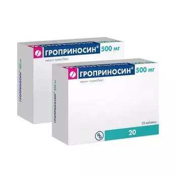 2Х Гроприносин таблетки 500мг 20шт