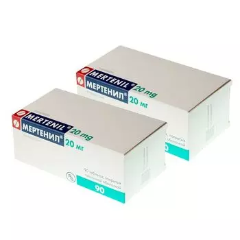 2Х Мертенил таблетки п/о плен. 20мг 90шт