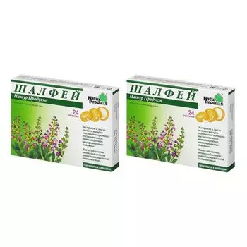 2Х Шалфей пастилки для рассасывания 24шт