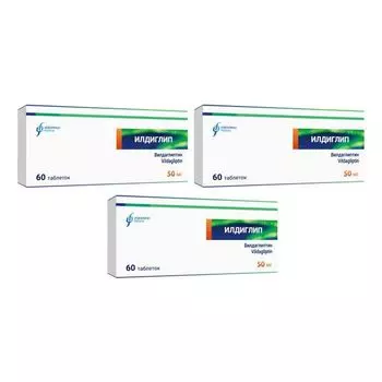 3Х Илдиглип таблетки 50мг 60шт