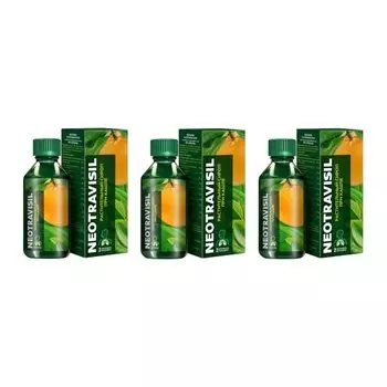 3Х Неотрависил апельсин с мерным стаканом растительный сироп 100мл