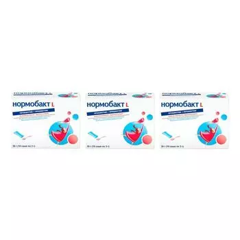 3Х Нормобакт L саше 3 г 10шт