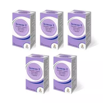 5Х Золасан Т капли глазные 2%+0,5% 5мл