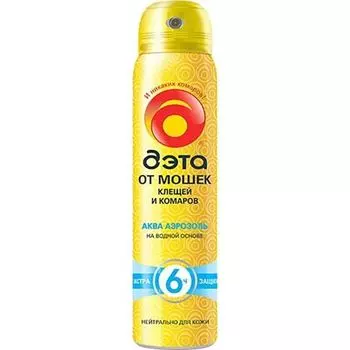 Аэрозоль от мошек, клещей и комаров Aqua Дэта фл. 100мл