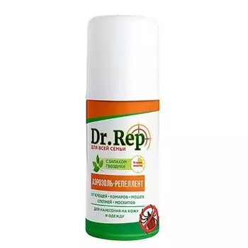 Аэрозоль-репеллент от клещей, комаров, блох универсальный Dr.Rep/Др.Реп 100мл