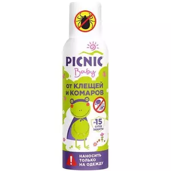Аэрозоль средство акарицидно-репеллентное от клещей и комаров Baby Picnic/Пикник 125мл