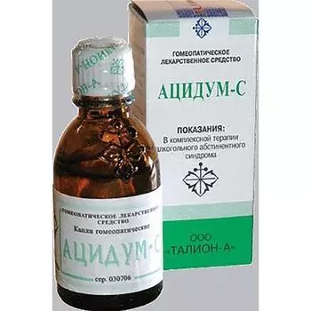 Ацидум с капли гомеопатические 25мл