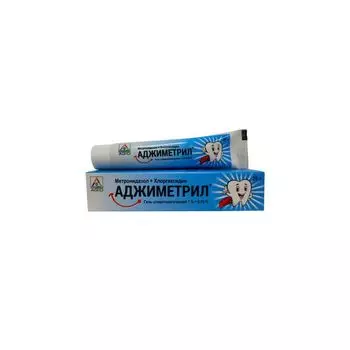 Аджиметрил гель стоматологический 1%+0,05% 20г
