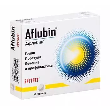 Афлубин таблетки подъязычные гомеопатические 12шт