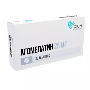 Агомелатин таблетки п/о плен. 25мг 28шт