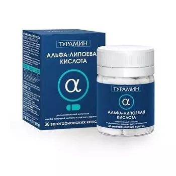Альфа-липоевая кислота Турамин капсулы 0,4г 30шт