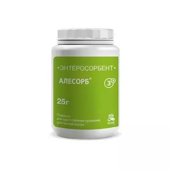 Алесорб Энтеросорбент порошок для приг. раствора для приема внутрь 25г