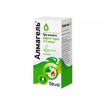 Алмагель с мерной ложкой суспензия для приема внутрь 170мл