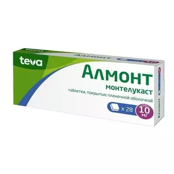 Алмонт таблетки п/о плен. 10мг 28шт