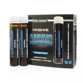 Аминокислоты апельсин Ironman жидкость 25мл 10шт
